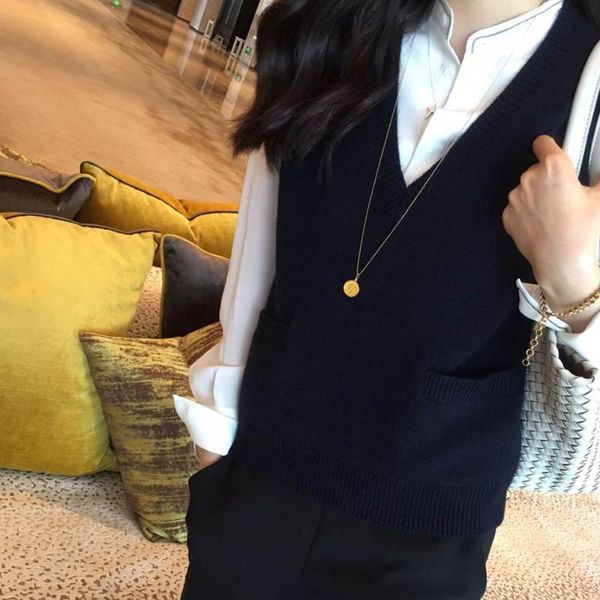 women's vests frseucag 20 fashion warm cashmere vest v-neck solid color knitted wild sleeveless sweater spring autumn pullover cropped, Black;white
women's vests frseucag 20 fashion warm cashmere vest v-neck solid color knitted wild sleeveless sweater spring autumn pullover cropped, Black;white