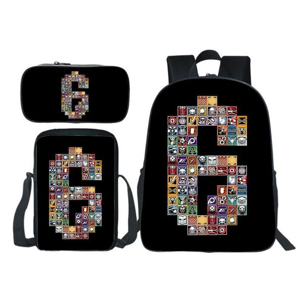backpack rainbow six siege esports game bookbag 3pcs set zipper pencil case shoulder bag boy girl student fashion mochila
backpack rainbow six siege esports game bookbag 3pcs set zipper pencil case shoulder bag boy girl student fashion mochila