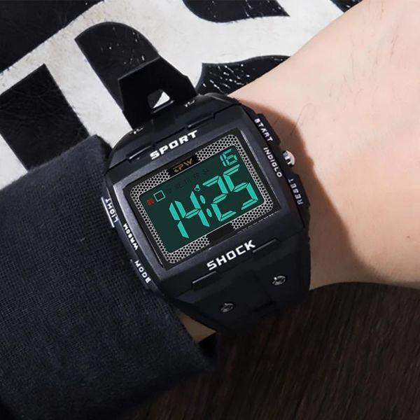 wristwatches fashion 2021 digital watch for men led backlit multifunction sports chronograph military clock 50m waterproof reloj hombre, Slivery;brown
wristwatches fashion 2021 digital watch for men led backlit multifunction sports chronograph military clock 50m waterproof reloj hombre, Slivery;brown