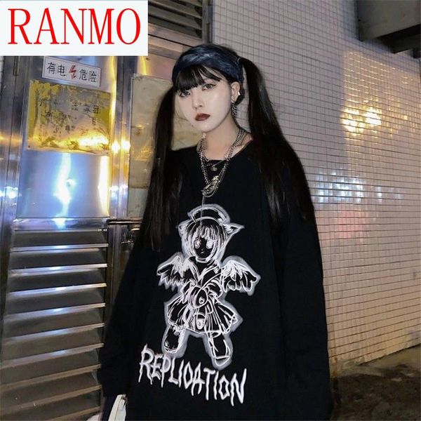 black loose tshirt streetwear summer high street women harajuku long sleeves tee hip hop gothic funny women's t-shirt, White
black loose tshirt streetwear summer high street women harajuku long sleeves tee hip hop gothic funny women's t-shirt, White