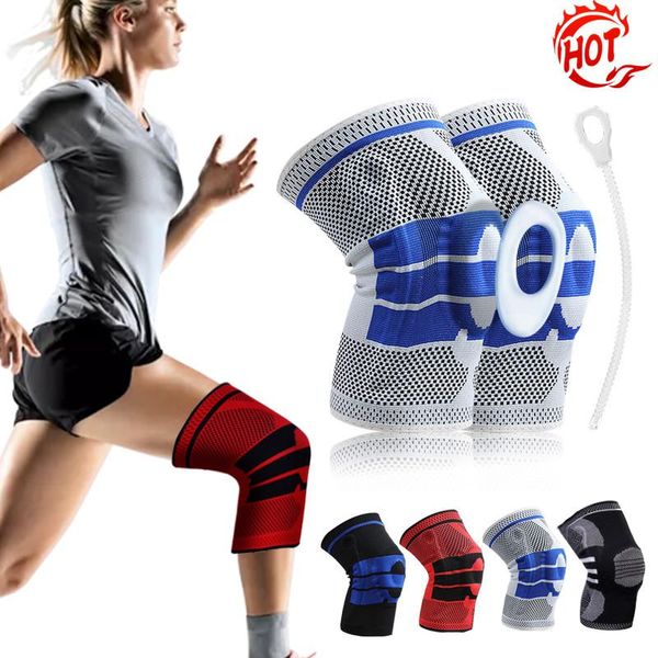 silicone full knee brace strap patella medial support strong meniscus compression protection sport pads running basket elbow &, Black;gray
silicone full knee brace strap patella medial support strong meniscus compression protection sport pads running basket elbow &, Black;gray
