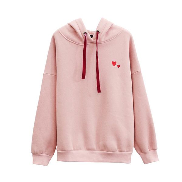 women's hoodies & sweatshirts heart shape print thickening loose round neck sweatshirt, Black
women's hoodies & sweatshirts heart shape print thickening loose round neck sweatshirt, Black