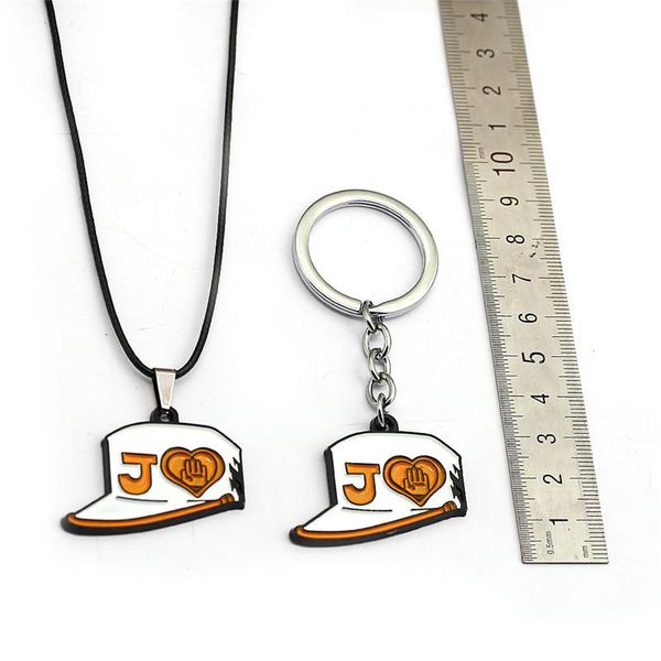 keychains anime jojos bizarre adventure keychain kujo jotaro hat dio key chain ring metal rape pendant jewelry for men women, Silver
keychains anime jojos bizarre adventure keychain kujo jotaro hat dio key chain ring metal rape pendant jewelry for men women, Silver