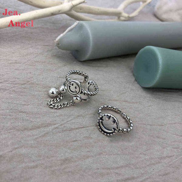 jea.angel 925 silver open adjustable rings vintage hollow smiling face geometric handmade jewelry gifts for women couple party g1125, Slivery;golden
jea.angel 925 silver open adjustable rings vintage hollow smiling face geometric handmade jewelry gifts for women couple party g1125, Slivery;golden