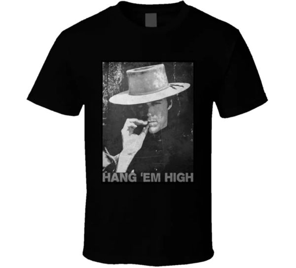 hang em high clint eastwood spaghetti western cowboy movie t shirt, White;black
hang em high clint eastwood spaghetti western cowboy movie t shirt, White;black