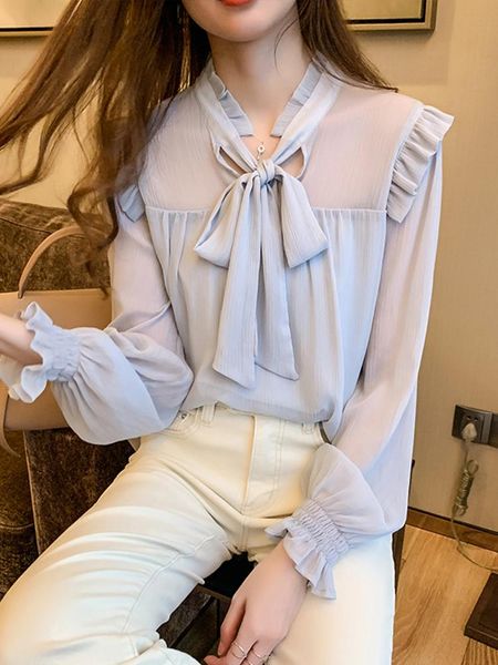 women's blouses & shirts fashion bow tie, blouse, spring and autumn loose, retro lace, long-sleeved chiffon shirt, clothi, White
women's blouses & shirts fashion bow tie, blouse, spring and autumn loose, retro lace, long-sleeved chiffon shirt, clothi, White