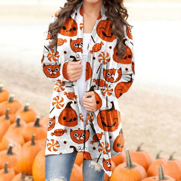 women's jackets fashion halloween animal cat pumpkin print long sleeve cardigan jacket knitted coats wholesale outwear, Black;brown
women's jackets fashion halloween animal cat pumpkin print long sleeve cardigan jacket knitted coats wholesale outwear, Black;brown