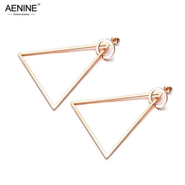stud aenine trendy hyperbole ol style triangle circle exaggerated earrings rose gold color stainless steel gift for women ae18076, Golden;silver
stud aenine trendy hyperbole ol style triangle circle exaggerated earrings rose gold color stainless steel gift for women ae18076, Golden;silver