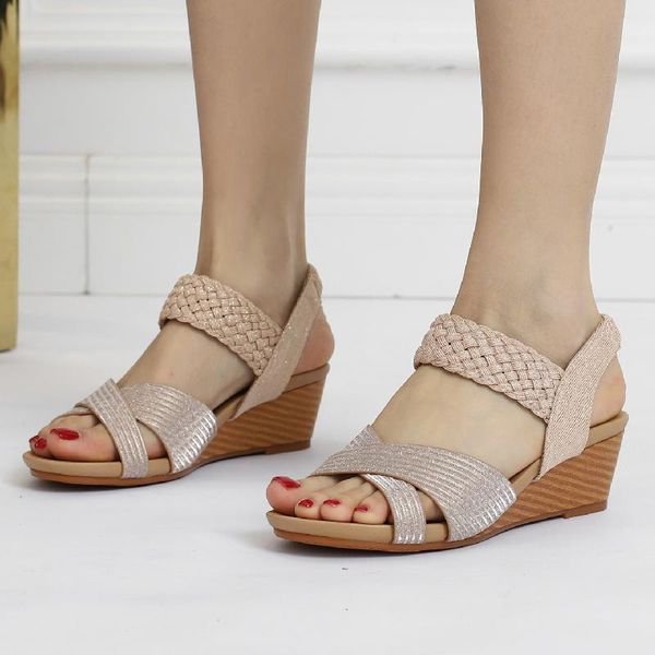 sandals classic women's shoes wedges heels summer for women fashion knitted beach ladies flip-flops 2021, Black
sandals classic women's shoes wedges heels summer for women fashion knitted beach ladies flip-flops 2021, Black