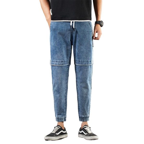men's jeans hip hop cargo clothes harun stretch jogging pants autumn spring 2021/ patchwork / men, Blue
men's jeans hip hop cargo clothes harun stretch jogging pants autumn spring 2021/ patchwork / men, Blue