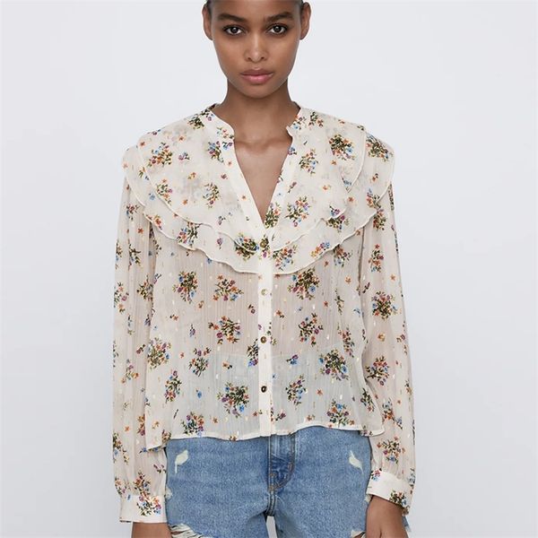 za summer spring female thin blouse brand fashion shirt v-neck lady single breasted women shirts 210422, White
za summer spring female thin blouse brand fashion shirt v-neck lady single breasted women shirts 210422, White