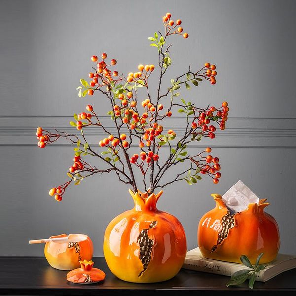 vases art ceramic pomegranate vase tissue box creative high-end living room dining table ashtray household flower home decoration
vases art ceramic pomegranate vase tissue box creative high-end living room dining table ashtray household flower home decoration