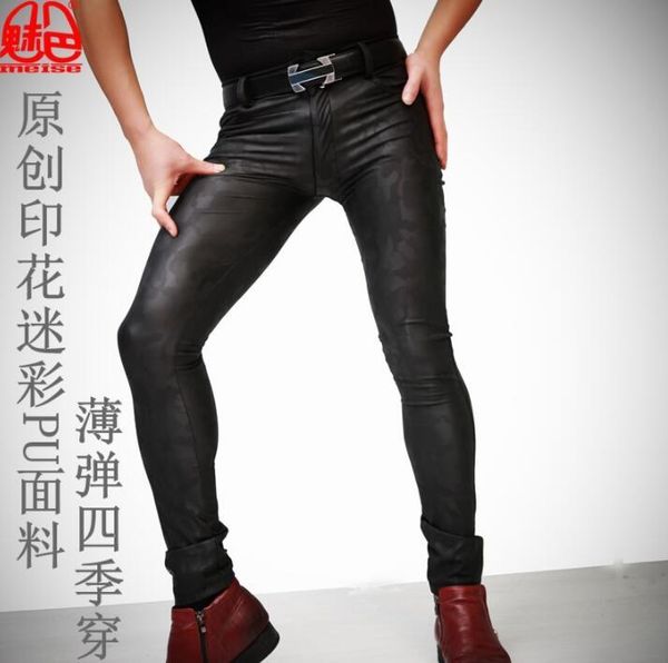 men's pants elastic tight personality camouflage pu trousers mens feet fashion pantalon homme street novelty black
men's pants elastic tight personality camouflage pu trousers mens feet fashion pantalon homme street novelty black