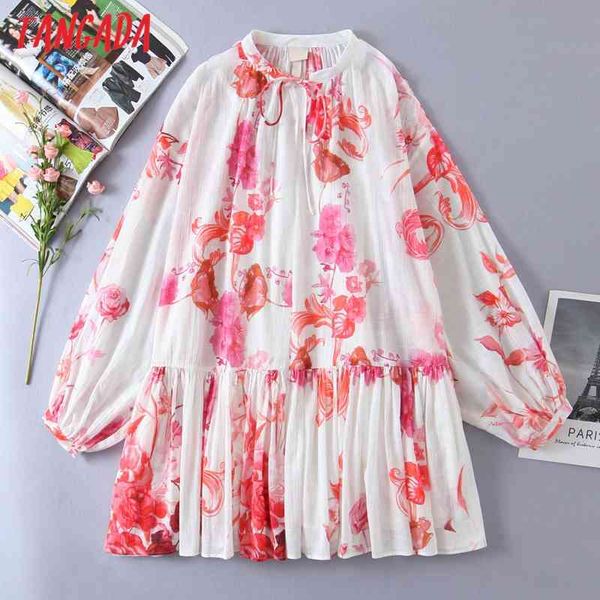 summer women flowers print bow long sleeve ladies loose mini dress vestidos qw86 210416, Black;gray
summer women flowers print bow long sleeve ladies loose mini dress vestidos qw86 210416, Black;gray