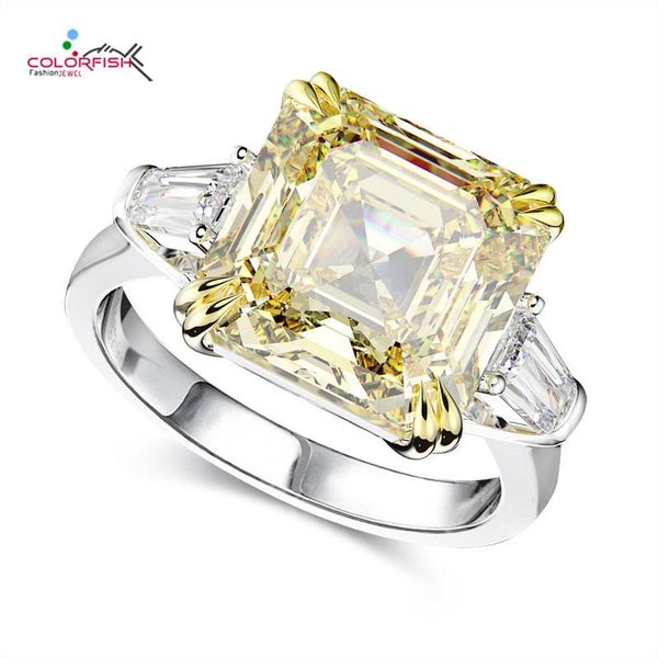 cluster rings colorfish 12mm canary yellow asscher cut three stone ring 8 simulated diamond 925 sterling silver engagement, Golden;silver
cluster rings colorfish 12mm canary yellow asscher cut three stone ring 8 simulated diamond 925 sterling silver engagement, Golden;silver