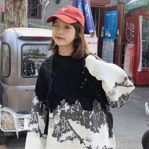 women's sweaters american legal oversize female high street knit sweater autumn pullover loose harajuku kawaii white teens cbk9, White;black
women's sweaters american legal oversize female high street knit sweater autumn pullover loose harajuku kawaii white teens cbk9, White;black
