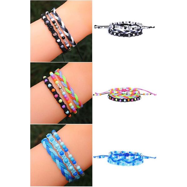 charm bracelets 3pcs women girls colorful bead braided bracelet adjustable handmade weave beaded wax rope jewellery, Golden;silver
charm bracelets 3pcs women girls colorful bead braided bracelet adjustable handmade weave beaded wax rope jewellery, Golden;silver