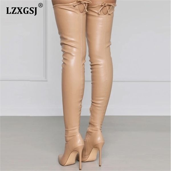 thigh high boots for girls women's over-the-knee pointed toe knee heels side zip long female 211217, Black
thigh high boots for girls women's over-the-knee pointed toe knee heels side zip long female 211217, Black