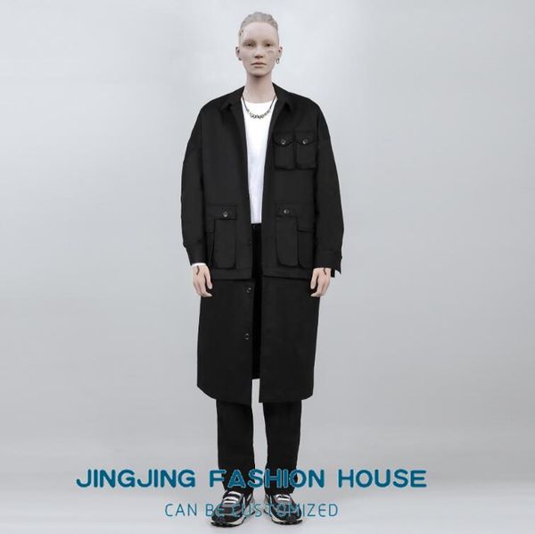 men's trench coats s-6xlthe 2021 spring and autumn long removable japanese overalls many bags loose windbreaker coat for men women, Tan;black
men's trench coats s-6xlthe 2021 spring and autumn long removable japanese overalls many bags loose windbreaker coat for men women, Tan;black