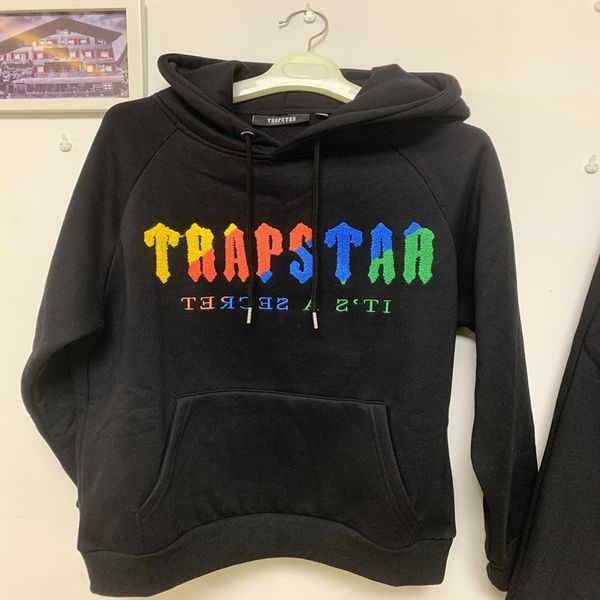 men hoodies trapstar towel embroidered letter decoding men's and women's sports suit-gray revolution medium street, Black
men hoodies trapstar towel embroidered letter decoding men's and women's sports suit-gray revolution medium street, Black