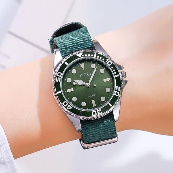 fashion women watch nylon band quartz watches luxury ladies wristwatch sport clock gift for montre femme reloj wristwatches, Slivery;brown
fashion women watch nylon band quartz watches luxury ladies wristwatch sport clock gift for montre femme reloj wristwatches, Slivery;brown