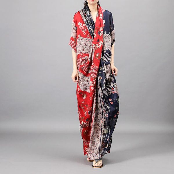 casual dresses harajuku print women dress personality collar long loose plus size silk + cotton sling vintage elegant robe, Black;gray
casual dresses harajuku print women dress personality collar long loose plus size silk + cotton sling vintage elegant robe, Black;gray