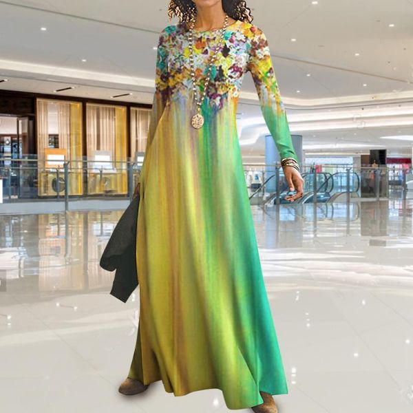 casual dresses 2021 fashion women loose vintage printed long full sleeve dress large big spring party maxi plus sizes, Black;gray
casual dresses 2021 fashion women loose vintage printed long full sleeve dress large big spring party maxi plus sizes, Black;gray