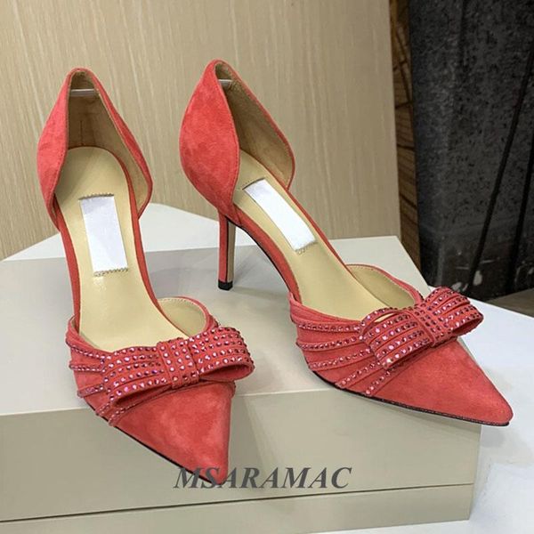 pink suede butterfly-knot inlaid crystal high heel sandals leather pointed toe hollow heels elegant female dress shoes, Black
pink suede butterfly-knot inlaid crystal high heel sandals leather pointed toe hollow heels elegant female dress shoes, Black
