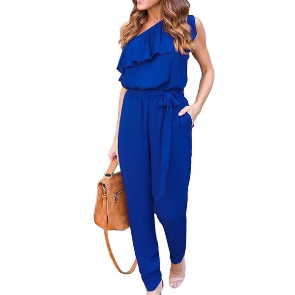 women's jumpsuits & rompers 2021 black chiffon jumpsuit casual loose trousers fashionable long pants summer ruffles combinaison s-xl st, Black;white
women's jumpsuits & rompers 2021 black chiffon jumpsuit casual loose trousers fashionable long pants summer ruffles combinaison s-xl st, Black;white