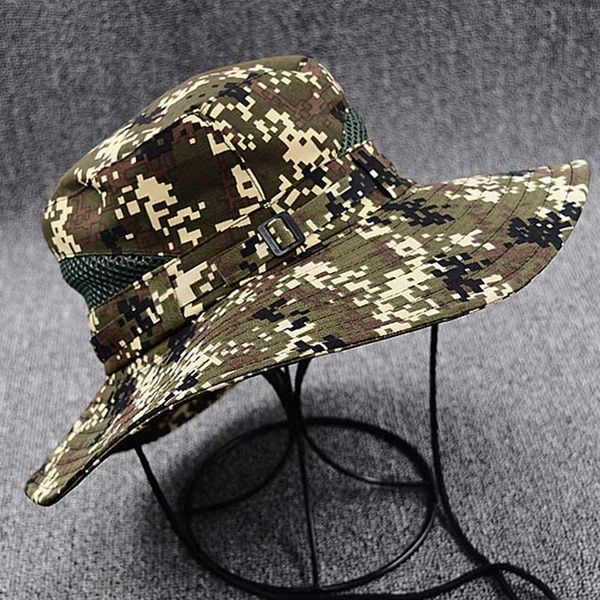 cloches summer training camouflage sun caps leisure travel clothing cloth cap outdoor rock climbing fishing bucket hats, Blue;gray
cloches summer training camouflage sun caps leisure travel clothing cloth cap outdoor rock climbing fishing bucket hats, Blue;gray