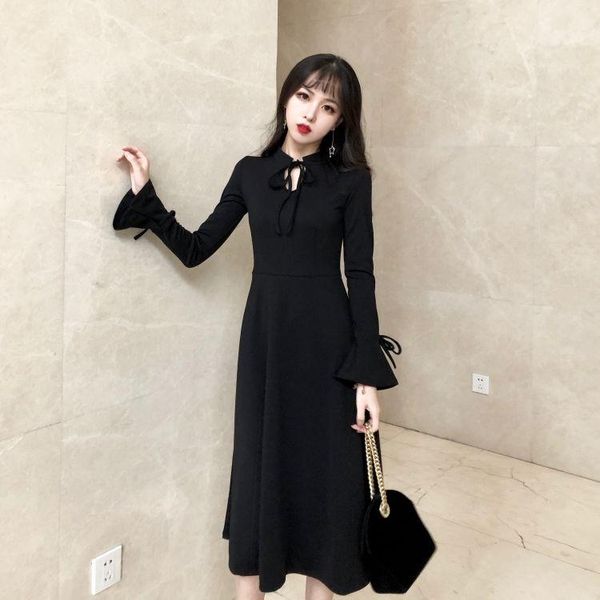 casual dresses 20212 autumn women fashion solid elegant a-line dress female vintage french style long sleeve causal slim w292, Black;gray
casual dresses 20212 autumn women fashion solid elegant a-line dress female vintage french style long sleeve causal slim w292, Black;gray