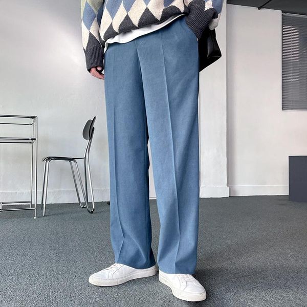 men's suits & blazers autumn casual suit pants korean trend versatile wide leg elastic waist loose straight trousers 2021 winter, White;black
men's suits & blazers autumn casual suit pants korean trend versatile wide leg elastic waist loose straight trousers 2021 winter, White;black