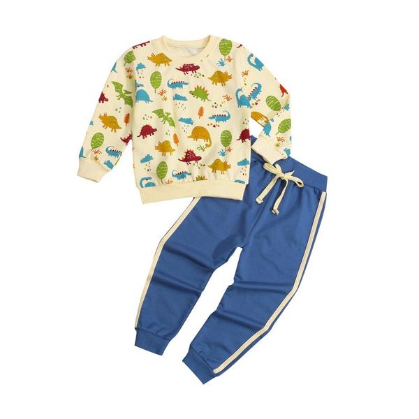 clothing sets 2021 est 2 pcs boys casual outfits, animal print long sleeve round neck sweater + color block trousers with drawstring, White
clothing sets 2021 est 2 pcs boys casual outfits, animal print long sleeve round neck sweater + color block trousers with drawstring, White
