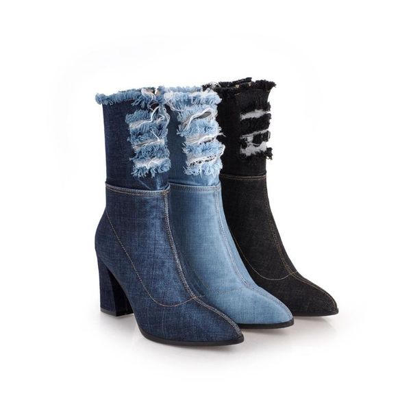 boots winter lady pointe shoes zipper luxury designer boots-women 2021 pointy mid calf high heel cowboy autumn fashion rubber la, Black
boots winter lady pointe shoes zipper luxury designer boots-women 2021 pointy mid calf high heel cowboy autumn fashion rubber la, Black