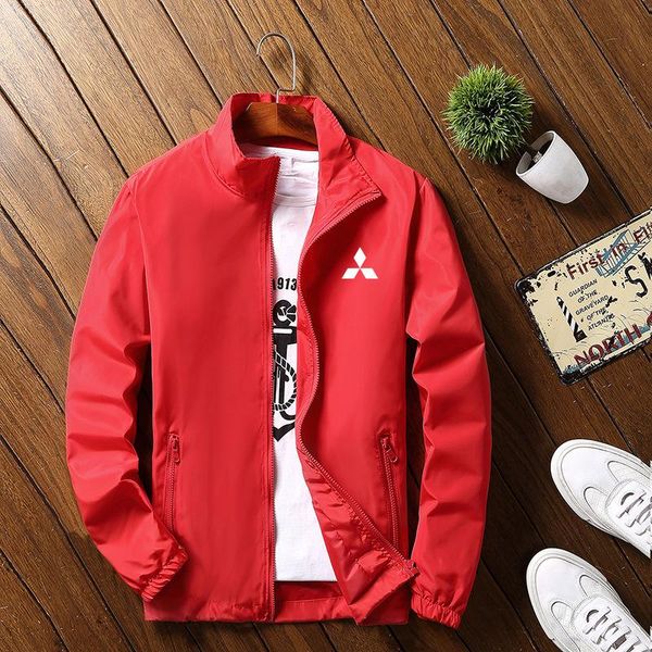 men's jackets critically acclaimed men spring autumn windproof mitsubishi logo print custom solid color zipper jacket long sleeve male, Black;brown
men's jackets critically acclaimed men spring autumn windproof mitsubishi logo print custom solid color zipper jacket long sleeve male, Black;brown
