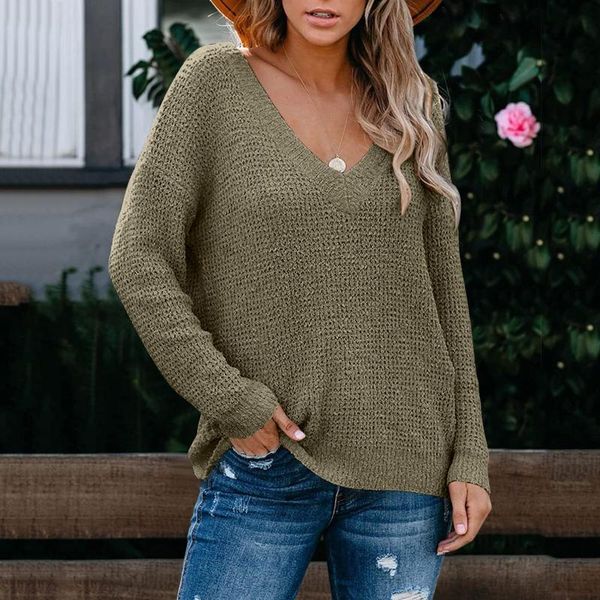 women's sweaters fashion autumn/winter sweater hollow design v-neck long sleeve pure color casual loose knitted top, White;black
women's sweaters fashion autumn/winter sweater hollow design v-neck long sleeve pure color casual loose knitted top, White;black