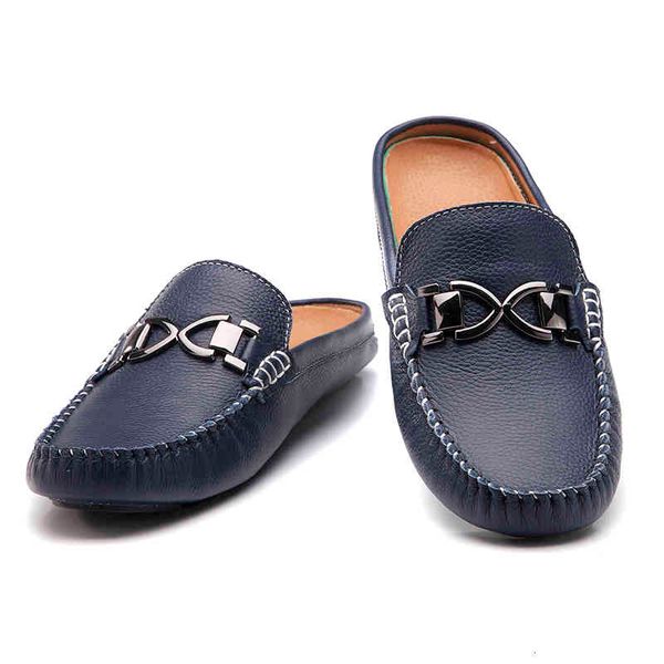 dress shoes summer men casual loafers moccasins slip on half slippers outdoor genuine leather handmade sewing driving size 38-43 e, Black
dress shoes summer men casual loafers moccasins slip on half slippers outdoor genuine leather handmade sewing driving size 38-43 e, Black