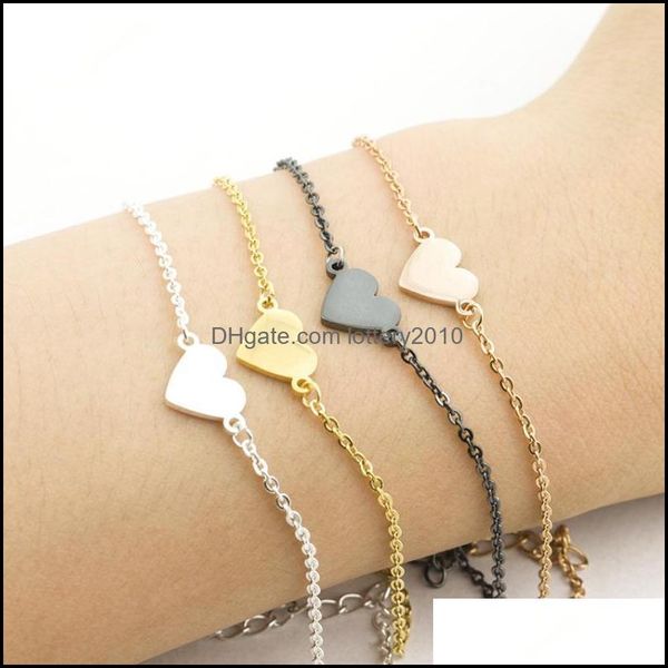 link jewelrylink chain charming heart bracelets bangles for women girls pseras rose gold color stainless steel statement bracelet femme je, Black
link jewelrylink chain charming heart bracelets bangles for women girls pseras rose gold color stainless steel statement bracelet femme je, Black