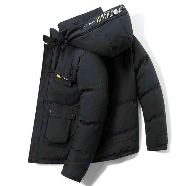 2021 winter casual warm thicken windproof coat brand new autumn outwear hoodied parkas zipper et men, Black 
2021 winter casual warm thicken windproof coat brand new autumn outwear hoodied parkas zipper et men, Black