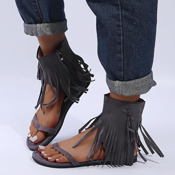 sandals summer women's suede open toe zipper flat non-slip tassel beach shoes fashion lightweight crystal women, Black
sandals summer women's suede open toe zipper flat non-slip tassel beach shoes fashion lightweight crystal women, Black