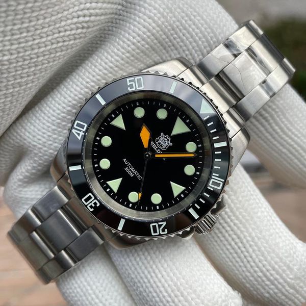 wristwatches steeldive men's diver watch sd1955 black dial retro sapphire nh35 automatic movement 300m water resistant bgw-9 blue lume, Slivery;brown
wristwatches steeldive men's diver watch sd1955 black dial retro sapphire nh35 automatic movement 300m water resistant bgw-9 blue lume, Slivery;brown