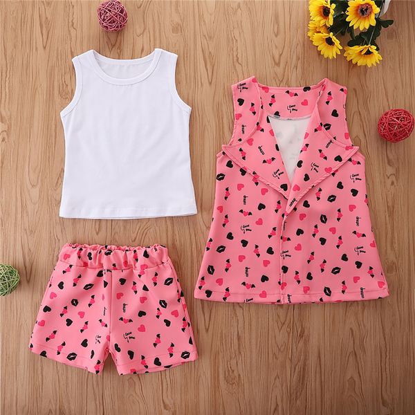 2021 cute kids clothing set summer fashion girls clothes three-piece sets childrens heart-shaped vest + white vest + shorts
2021 cute kids clothing set summer fashion girls clothes three-piece sets childrens heart-shaped vest + white vest + shorts
