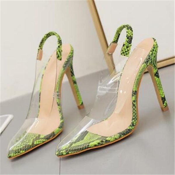women sandals pvc slip on 11cm thin heels high pointed toe shallow shoes sandalias mujer 2021 size 35-42 beige green, Black
women sandals pvc slip on 11cm thin heels high pointed toe shallow shoes sandalias mujer 2021 size 35-42 beige green, Black