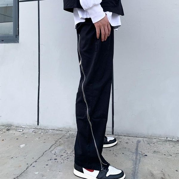 27-46 2021 men's clothing hair stylist fashion show straight zipper split pants plus size costumes, Black
27-46 2021 men's clothing hair stylist fashion show straight zipper split pants plus size costumes, Black