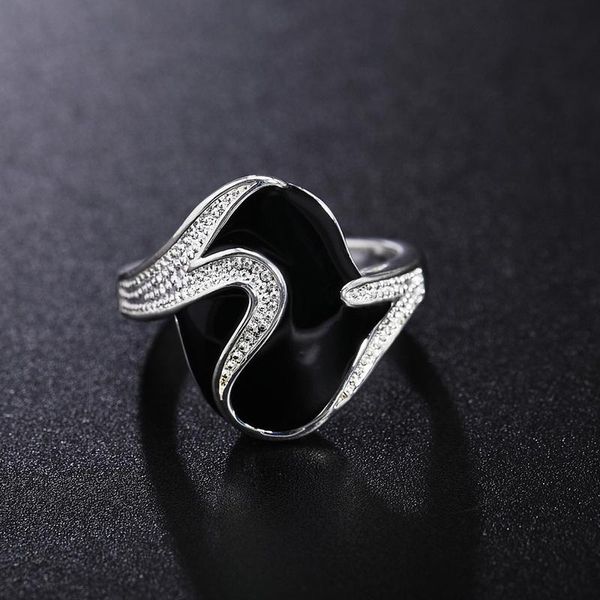 wedding rings 925 sterling silver black ring zircon epoxy men and women temperament personality fashion trend luxury gift, Slivery;golden
wedding rings 925 sterling silver black ring zircon epoxy men and women temperament personality fashion trend luxury gift, Slivery;golden