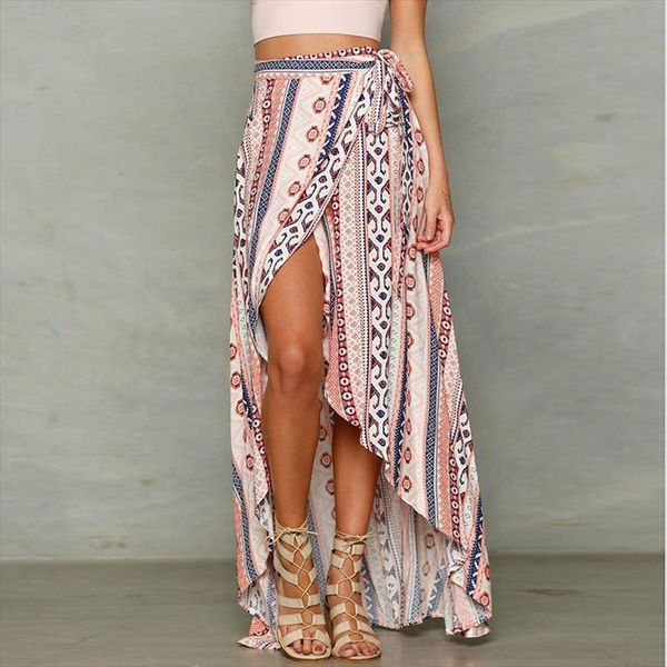 bohemian high waist print summer women skirt boho asymmetrical bandage chiffon beach maxi long for, Black
bohemian high waist print summer women skirt boho asymmetrical bandage chiffon beach maxi long for, Black