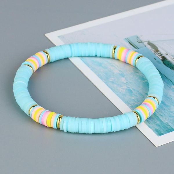 charm bracelets quanchi 6mm azure heishi beads bracelet fashion summer polymer clay for women stackable decoration color jewelry, Golden;silver
charm bracelets quanchi 6mm azure heishi beads bracelet fashion summer polymer clay for women stackable decoration color jewelry, Golden;silver