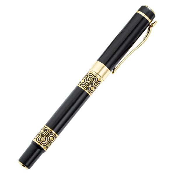 high-end golden carving black wood business fountain pen student school office supplies ink pens
high-end golden carving black wood business fountain pen student school office supplies ink pens