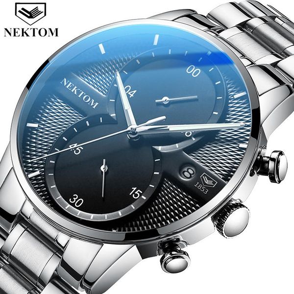 wristwatches nektom watch for men luxury quartz military fashion waterproof sports chronograph saat watches men's gentlemen gifts, Slivery;brown
wristwatches nektom watch for men luxury quartz military fashion waterproof sports chronograph saat watches men's gentlemen gifts, Slivery;brown
