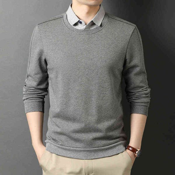 shirt collar men's fake two-piece set 2021 autumn korean fashion versatile youth loose knit bottom shirt, White;black
shirt collar men's fake two-piece set 2021 autumn korean fashion versatile youth loose knit bottom shirt, White;black